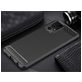 Mobigear Brushed Slim Samsung Galaxy A52s 5G Hülle Flexibles TPU Backcover - Schwarz