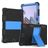 Mobigear ShieldStand Samsung Galaxy Tab A8 10.5 (2021) Hülle Kunststoff,Silikon Backcover + Ständer - Schwarz / Blau