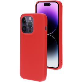 Mobiparts iPhone 14 Pro Silikon Hülle Backcover - Scarlet Red