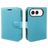 Mobigear Classic iPhone Duo Hülle Klapphülle Geldbörse - Blau
