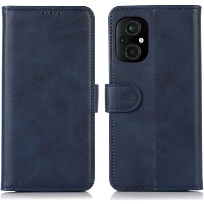 Mobigear Wallet POCO M5 Hülle Klapphülle Geldbörse - Blau