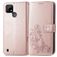 Mobigear Clover Realme C25Y Hülle Klapphülle Geldbörse - Roségold