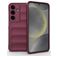 Mobigear Bumpy Samsung Galaxy S25 Hülle Flexibles TPU Backcover - Rot