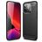 Mobigear Brushed Slim iPhone 13 Pro Max Hülle Flexibles TPU Backcover - Schwarz