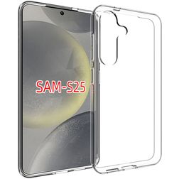 Mobigear Basics Durchsichtig Samsung Galaxy S25 Hülle Flexibles TPU Backcover - Transparent