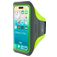 Mobiparts Comfort Fit Handyhalterung Joggen iPhone 17 Pro Sporthülle Neopren Sportarmband - Grün