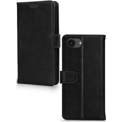 Mobilize Wallet iPhone 17e Hülle Echtes Leder Klapphülle Geldbörse - Schwarz