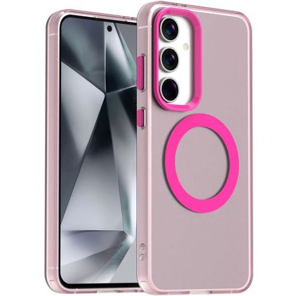 Mobigear Shockproof Samsung Galaxy S24 FE MagSafe Hardcase Backcover - Pink