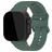 Mobilize Buckle Silikon Apple Watch Armband Dornschließe - 42/41/40/38 mm - Grün