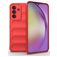 Mobigear Bumpy Samsung Galaxy A56 Hülle Flexibles TPU Backcover - Rot