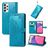 Mobigear Mandala Samsung Galaxy A33 Hülle Klapphülle Geldbörse - Blau