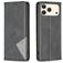 Mobigear Rhombus Slim iPhone 17 Pro Hülle Klapphülle - Schwarz