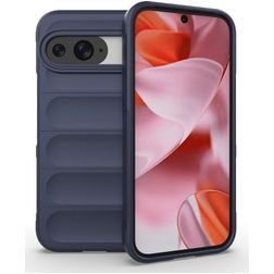 Mobigear Bumpy Google Pixel 9 Pro Hülle Flexibles TPU Backcover - Dunkelblau