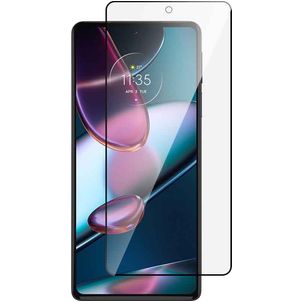 Mobigear Premium Motorola Edge 30 Pro Panzerglas Gehärtetes Glas Displayschutz - Hüllenfreundlich - Schwarz