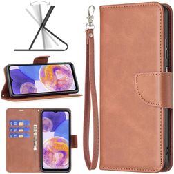Mobigear Excellent Samsung Galaxy A23 Hülle Klapphülle Geldbörse - Braun
