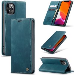 Caseme 013 iPhone 12 Pro Max Hülle Klapphülle Geldbörse - Blau