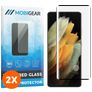 Mobigear Curved Samsung Galaxy S21 Ultra Panzerglas Gehärtetes Glas Displayschutz - Hüllenfreundlich - Schwarz (2er Pack)