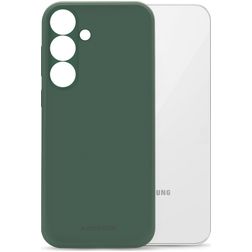 Mobilize Rubber Gelly Samsung Galaxy S24 Plus Hülle Flexibles TPU Backcover - Matt Green