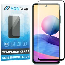Mobigear Premium Xiaomi Redmi 10 5G Panzerglas Gehärtetes Glas Displayschutz - Hüllenfreundlich - Schwarz