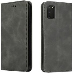 Mobigear Retro Slim Samsung Galaxy S20 Klapphülle Portemonnaie - Grau