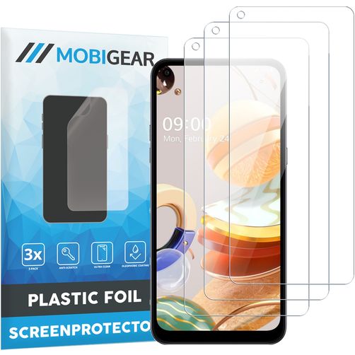 Mobigear LG K61 Displayschutz Schutzfolie - Hüllenfreundlich (3er Pack)