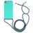 Mobigear Lanyard iPhone 8 Flexibles TPU Handykette - Türkis