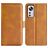 Mobigear Slim Magnet Xiaomi 12 Pro Klapphülle Portemonnaie - Cognac