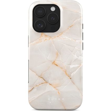 Burga Tough iPhone 16 Pro Hülle Hardcase Backcover Stoßfest - Vanilla Sand