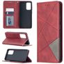 Mobigear Rhombus Slim Samsung Galaxy A52 Hülle Klapphülle - Rot