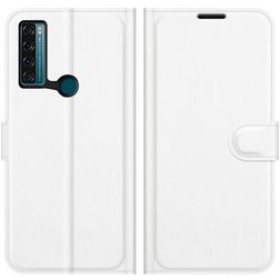 Mobigear Classic TCL 20 SE Hülle Klapphülle Geldbörse - Weiß