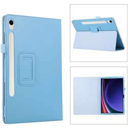 Mobigear Classic Samsung Galaxy Tab S11 Hülle + Stifthalter - Blau
