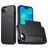 Mobigear Card iPhone 16e Hülle Hardcase Backcover Stoßfest mit Kartenhalter - Schwarz