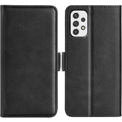 Mobigear Slim Magnet Samsung Galaxy A23 Hülle Klapphülle Geldbörse - Schwarz