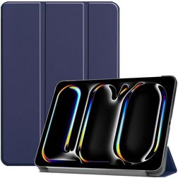 Mobigear Tri-Fold iPad Pro 13 Zoll (2024) Hülle Klapphülle - Dunkelblau