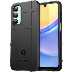 Mobigear Rugged Shield Samsung Galaxy A16 Hülle Flexibles TPU Backcover Stoßfest - Schwarz