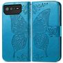 Mobigear Butterfly ASUS ROG Phone 6 Pro Hülle Klapphülle Geldbörse - Blau