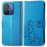 Mobigear Clover Xiaomi Redmi 12C Hülle Klapphülle Geldbörse - Blau