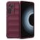 Mobigear Bumpy Xiaomi 12T Hülle Flexibles TPU Backcover - Weinrot