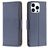 Mobigear Excellent iPhone 16 Pro Hülle Klapphülle Geldbörse - Blau