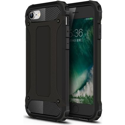Mobigear Outdoor iPhone SE (2020) Hülle Hardcase Backcover Stoßfest - Schwarz