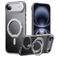 Mobigear Frosted Mag iPhone Air MagSafe Hülle Hardcase Backcover mit Ständer - Grau
