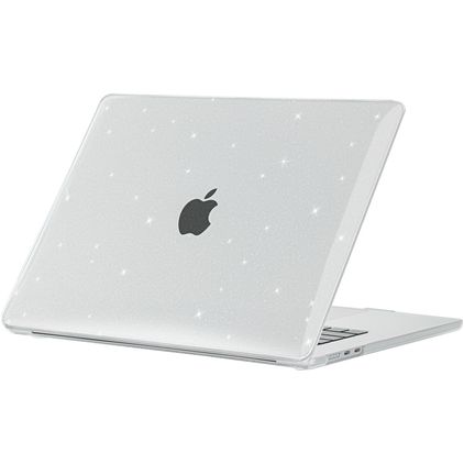 Mobigear Sparkle MacBook Air 15 Zoll (2023-2026) Hardcase Hülle MacBook Case - Transparent - Model A2941 / A3114 / A3241 / A3448