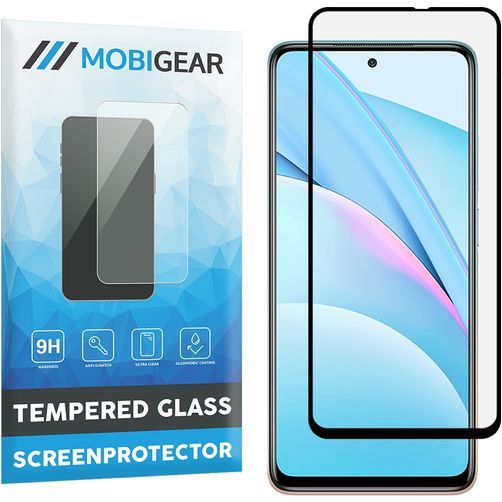 Mobigear Premium Xiaomi Mi 10T Lite Panzerglas Gehärtetes Glas Displayschutz - Hüllenfreundlich - Schwarz