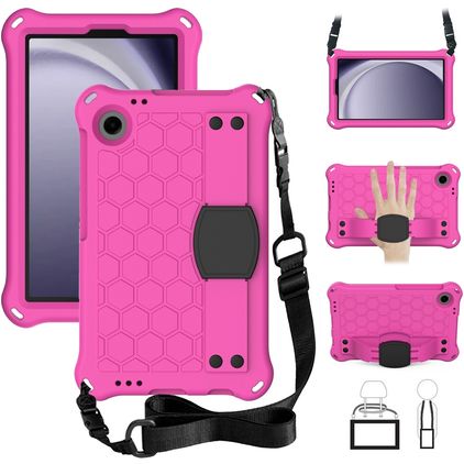 Mobigear HexStrap Samsung Galaxy Tab A11 Hülle EVA Schaum Backcover + Schulterträger - Pink