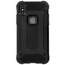 Mobiparts Rugged Shield iPhone XS Hülle Hardcase Backcover Stoßfest - Schwarz