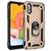 Mobigear Armor Ring Samsung Galaxy A01 Hülle Hardcase Backcover Stoßfest mit Ringhalter - Roségold