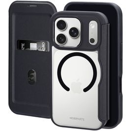 Mobiparts Shield Line iPhone 17 Pro MagSafe Hülle Klapphülle - Schwarz