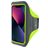 Mobiparts Comfort Fit Handyhalterung Joggen iPhone 13 Pro Sporthülle Neopren Sportarmband - Neon Green