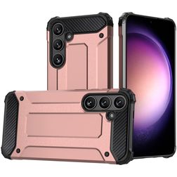 Mobigear Outdoor Samsung Galaxy S24 Plus Hülle Hardcase Backcover Stoßfest - Roségold