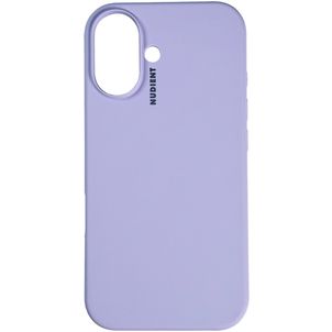 Nudient Base iPhone 16 Silikon Hülle Backcover - Soft Purple